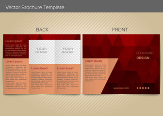 Vector template for leaflet