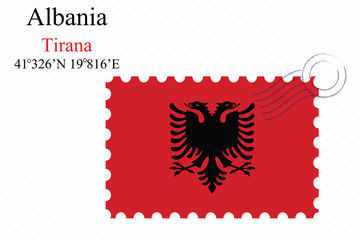 albania stamp design