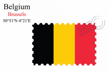 belgium stamp design