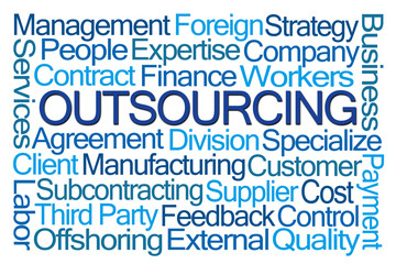 Outsourcing Word Cloud