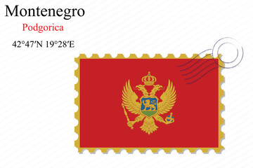 montenegro stamp design