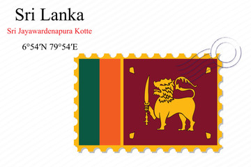 sri lanka stamp design