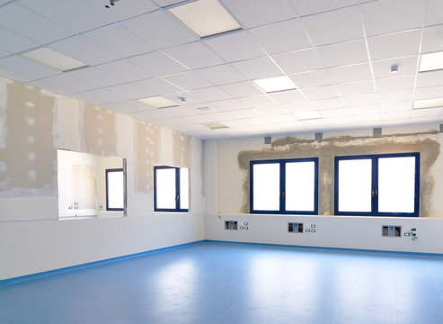 Sala ufficio in costruzione