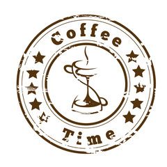 Coffee time logo design. 