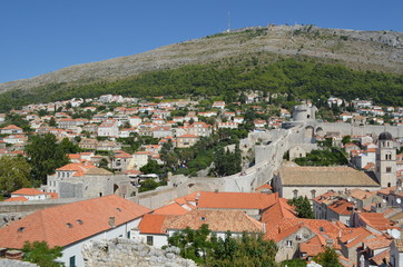 Fototapeta na wymiar Dubrovnik City Wall Croatia Europe