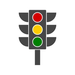 Vector image traffic light