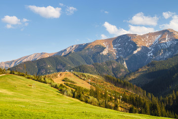 View of the Belianske Tatra Mountains, Slovakia