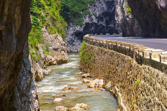 Bicaz Canyon in Romania, one of the most spectacular roads in Romania