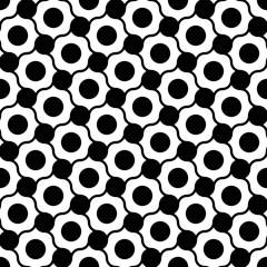 Vector modern seamless geometry pattern dots , black and white abstract geometric background, pillow print, monochrome retro texture, hipster fashion design