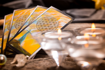 Tarot cards and other accessories