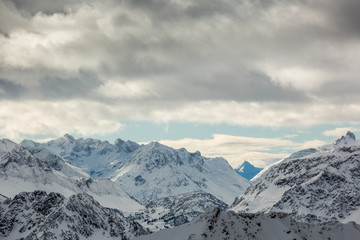 Fototapeta premium Bergwelt im Winter