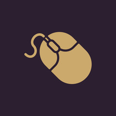 The mouse icon. Mouse symbol. Flat