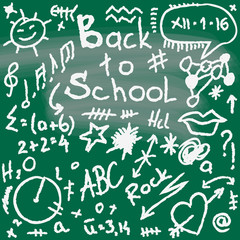 back to school, doodle texture, illustration design element