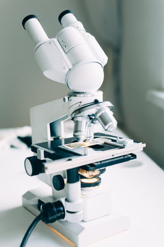 Microscope in Laboratory 