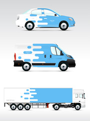 Template vehicle for advertising, branding or corporate identity.