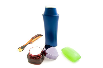 comb and other toiletries