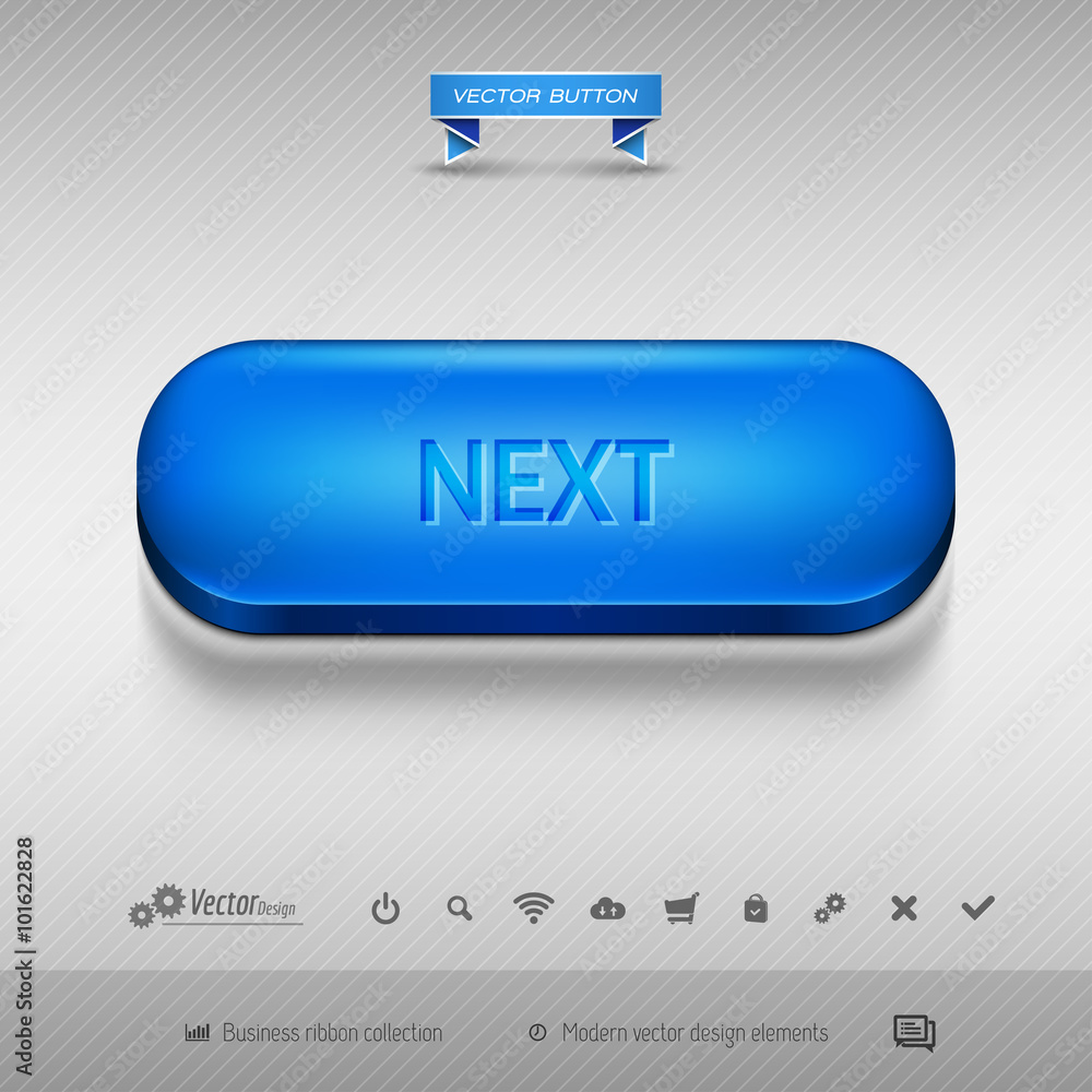 Aufkleber vector design elements as business web buttons for website or ap