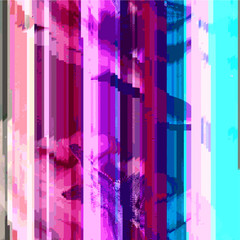 colored abstract glitch art design background.