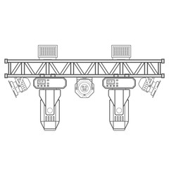 outline stage metal truss concert lighting equipment.