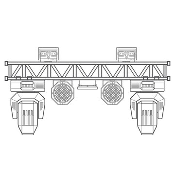 Outline Stage Metal Truss Concert Lighting Equipment.