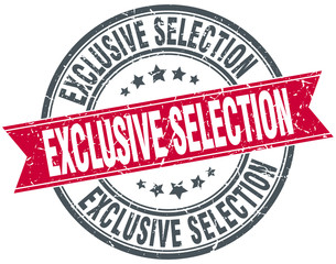 exclusive selection red round grunge vintage ribbon stamp