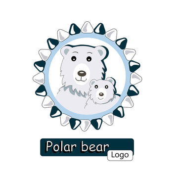 logo polar bear with teddy-bear