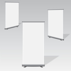 Blank roll up banner 