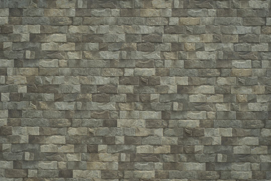 Modern brick wall as background.

