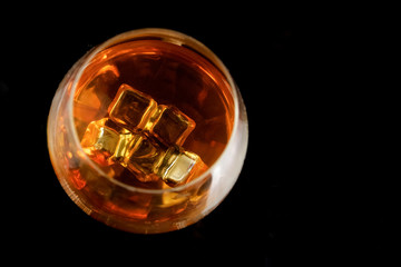snifter of  brandy in  elegant  glass