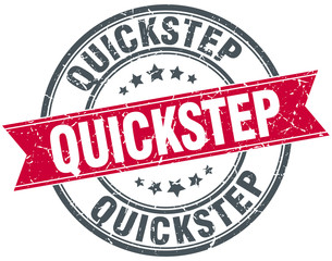 quickstep red round grunge vintage ribbon stamp