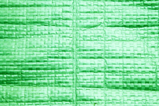 Green sack plastic texture backgound
