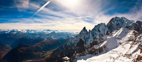 Papier Peint photo Lavable Mont Blanc Mont Blanc, Courmayeur, Italy