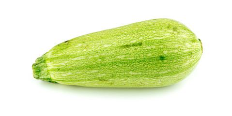 Bright green Lebanese style zucchini veggie studio isolated