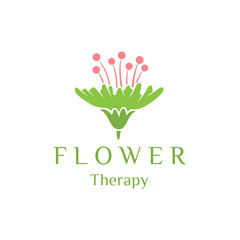 Flower and Leaf Logo