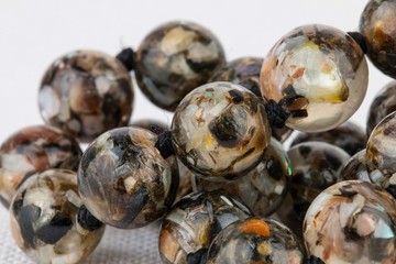 Beads jewelry - Stock Image macro.