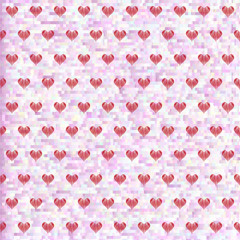 Wallpaper with the image of decorative hearts. Decorations for the wedding and Valentine's Day.