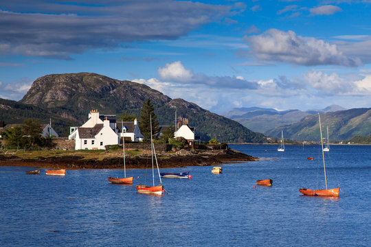 Village of Plockton in Scotland, UK