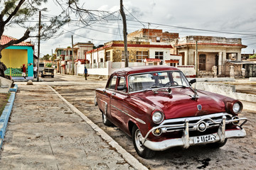 Cuba, Old Car in Cojímar
