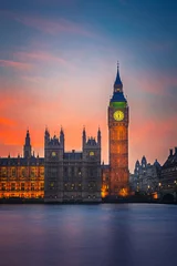 Gordijnen Big Ben and Houses of parliament, London © sborisov