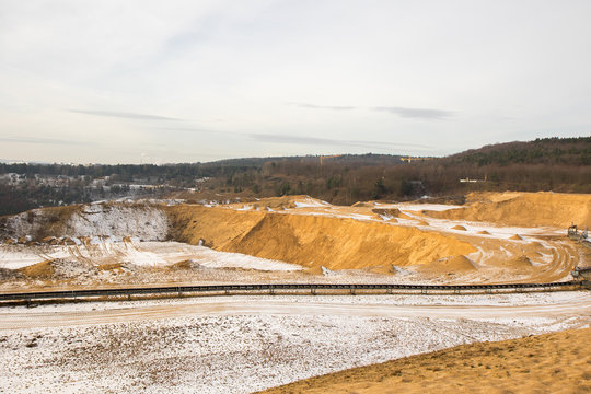 Kiesgrube, Kiesabbau