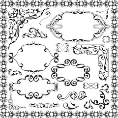 Vintage ornament luxury set