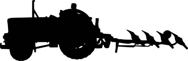 a tractor with a harrow  © b_susann_k