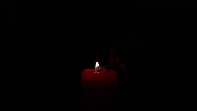lighting candle