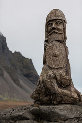 Fototapeta na wymiar Viking ruin carving artifact