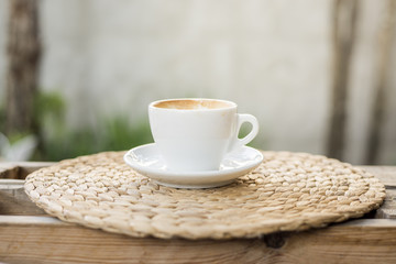 Hot cappuccino