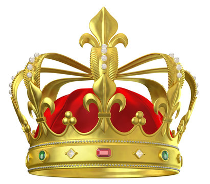 Gold crown with jewels