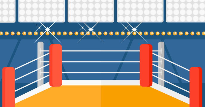 boxing ring cartoon