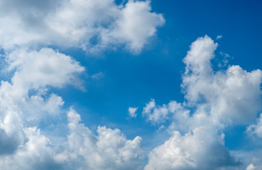Clouds against the blue sky, place for your text, for design