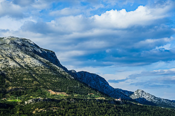 Fototapeta premium Berg Sveti Ilja auf der Halbinsel Peljesac