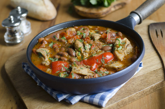 Chicken and bean stew